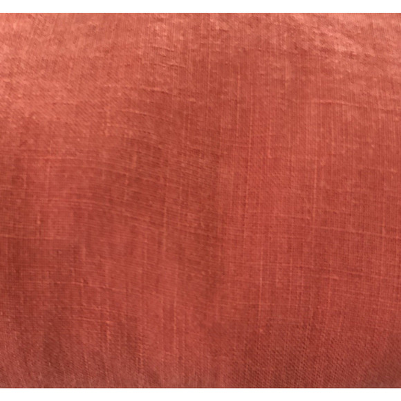 MATCH POINT 100% Linen Tunic Top Sz L Coral 3/4 Slv Boho Lagenlook USA Made - Picture 10 of 10